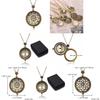 Vintage Magnifying Tree Pendant Necklace With Alloy Material For Stylish Women And Men