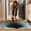 Optical Illusion Door Mat Abyss Illusion Non-Slip Absorbent Doormat 20x32 Inch Machine Washable Rugs for Indoor Outdoor Bathroom