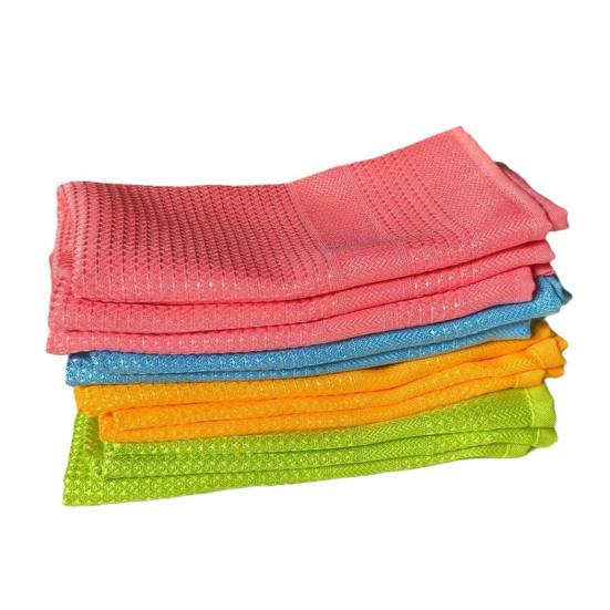 Microfiber Cleaning Cloth Water Absorbent Washing Cloth Lint Free Streak Free Cleaning Rag Towel for Car Kitchen Window
