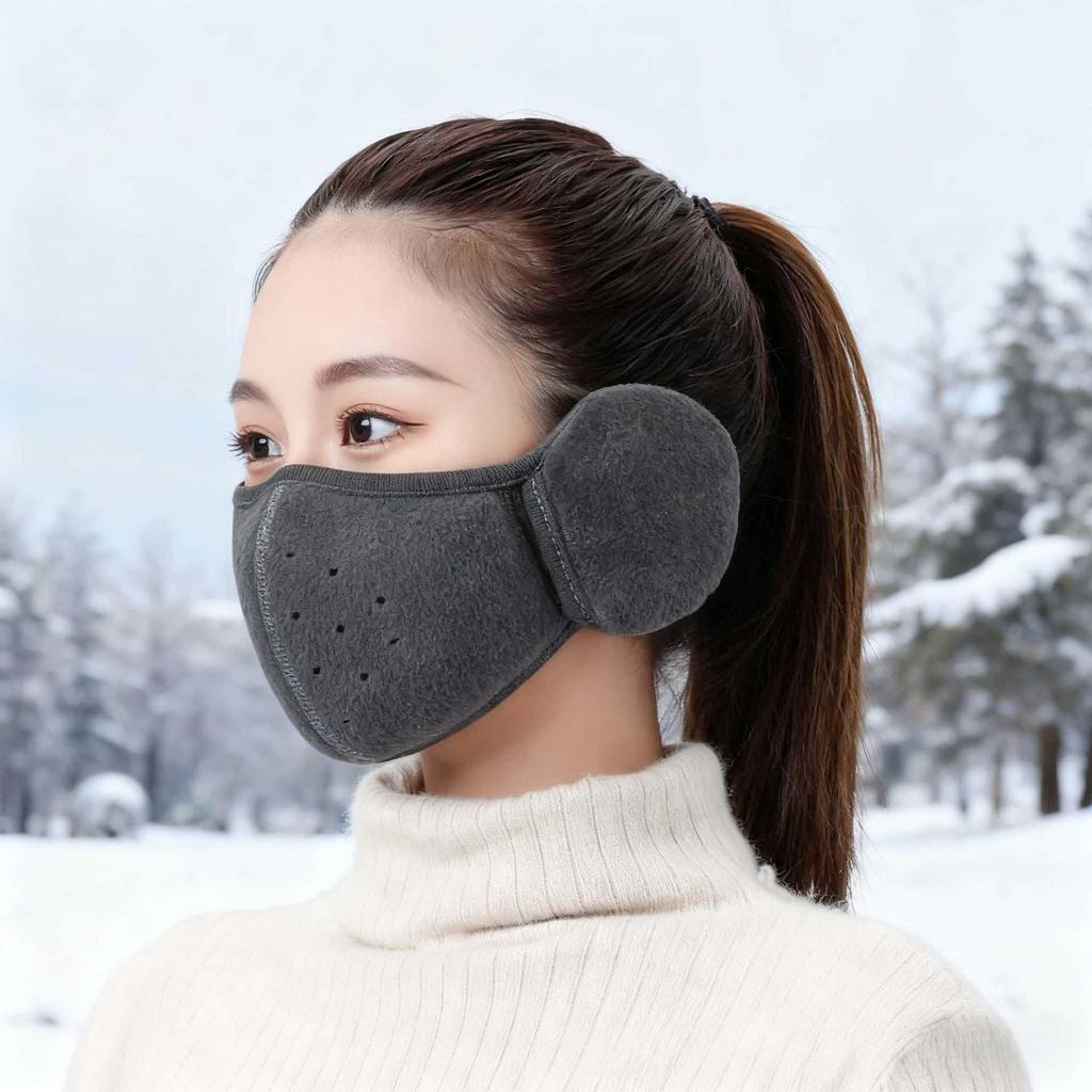 Winter Cycling 2-in-1 Windproof Mask with Ear Protection for Men and Women
