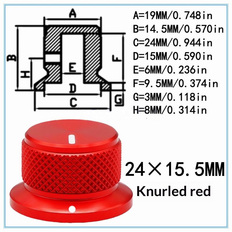 1Pcs Aluminium Potentiometer Knobstop Hat Knobs Control Knob For Guitar/Bass/Amps/Preamps Accessories Guitar Knobs