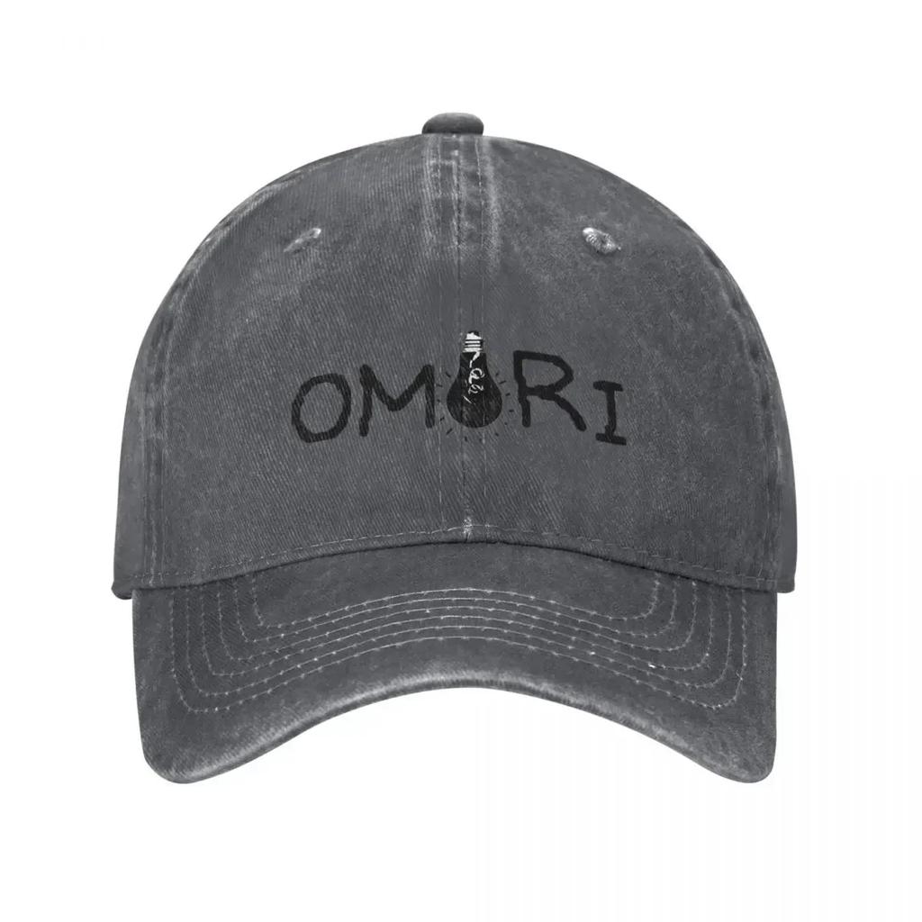 Men Women Omori Game Fans Hats Vintage Distressed Cotton Baseball Cap Adjustable