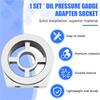 Oil Filter Cooler Sandwich Plate Adapter Universal Oil Sensor Adapter M18 M20 M22 3/4 With Connectors Silver