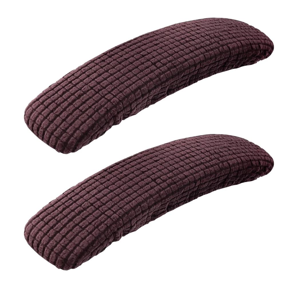 1 Pair Office Chair-Arm Cover Dustproof Stretchable Stain Resistant Spandex Stretch Computer Chair Arm Slipcover
