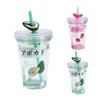 320ml Water Cup Eco-friendly Cartoon Pattern Plastic Lovely Drinking Kettle Supplies for Home