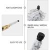 2pcs Alto Saxophone Cleaning Brush Cotton Thread Sax Maintenance Tool for Thorough Inner Wall Cleaning and Soft Saxophone Care Brush