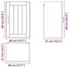 VidaXL Armoire murale de cuisine Lucca vieux bois bois ingénierie 853795