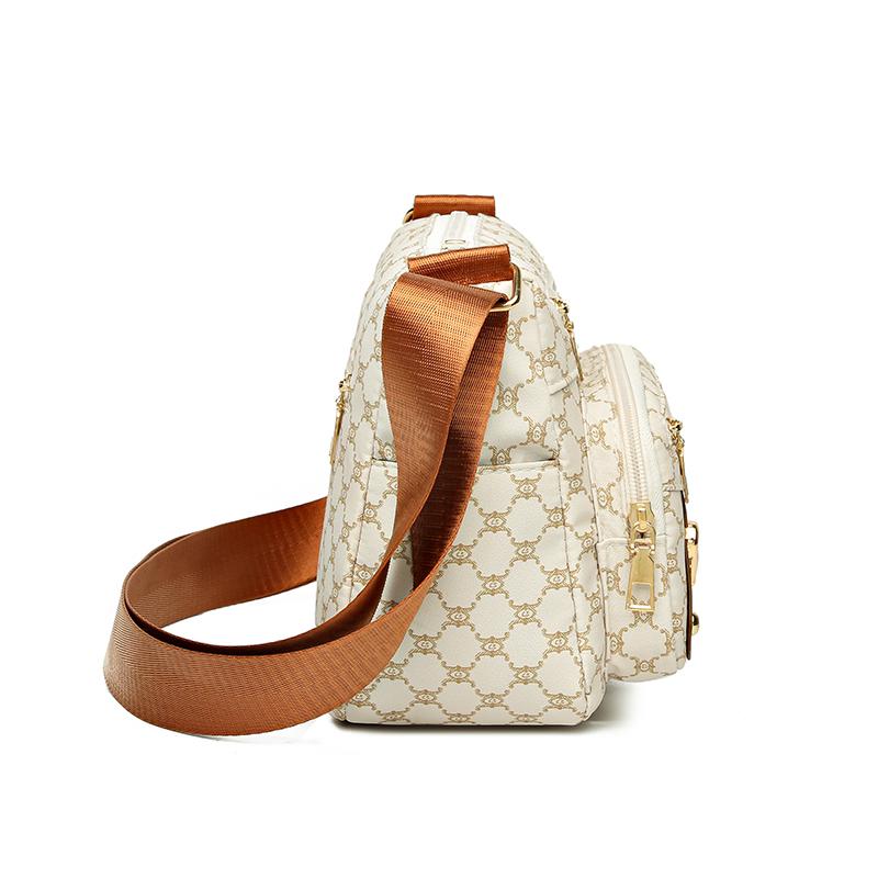 Mittleres Alter Muttertasche Damen-Umhängetasche mit Aufdruck