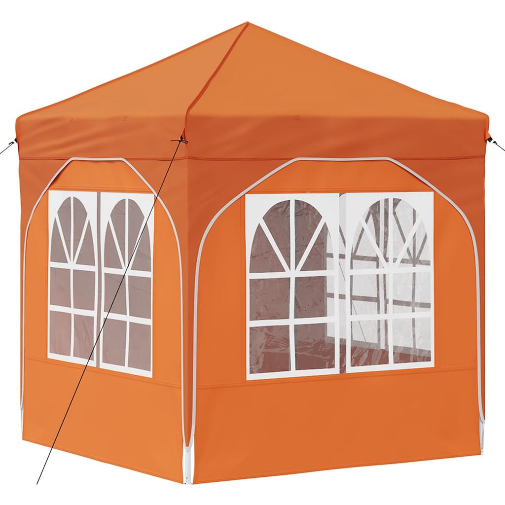 Pop Up Party Tent 192 X 192 X 245 Cm Orange