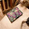 Handmade Butterfly Leather Journal – Vintage Floral Diary with Lock