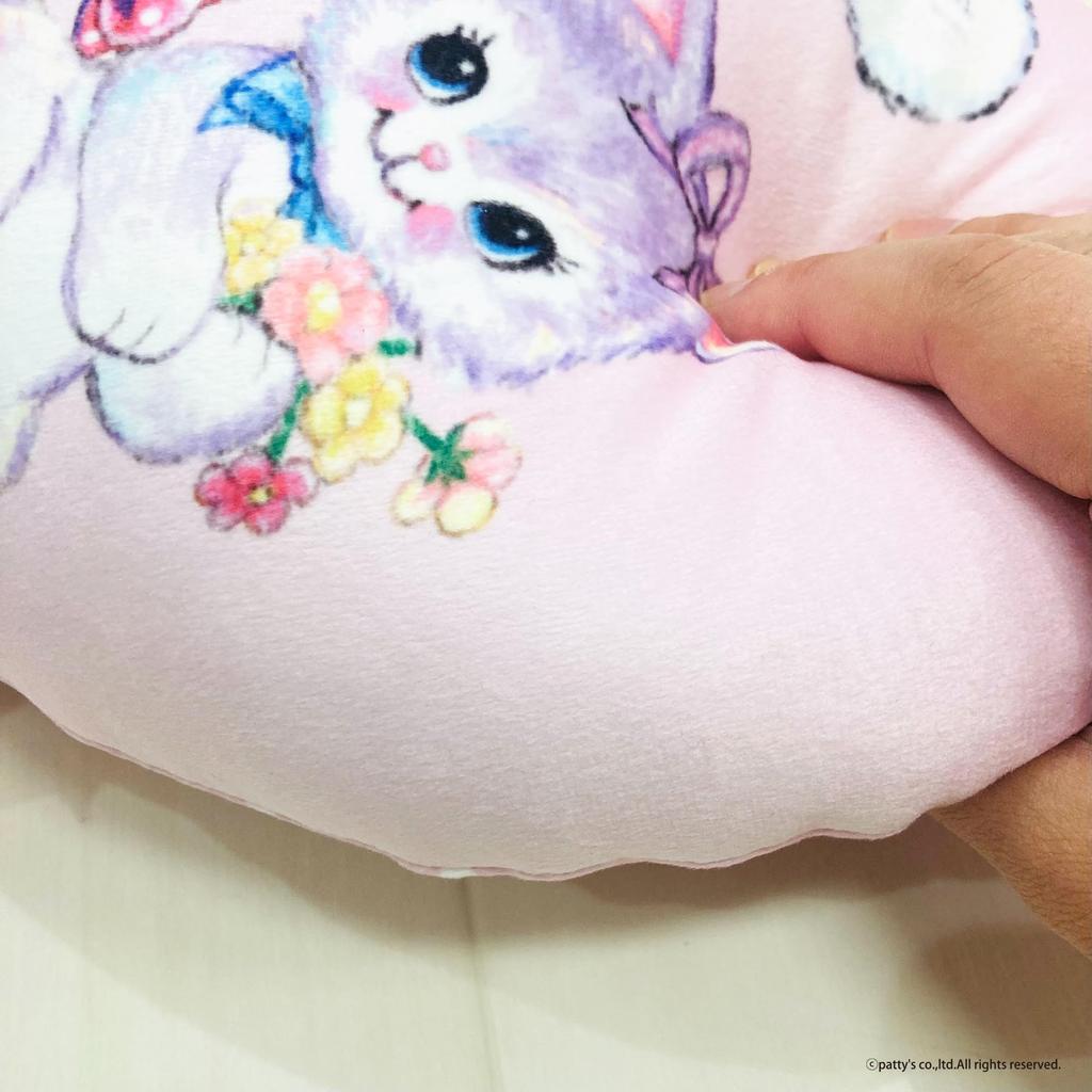 Coussin nageur MORIPiLO 45 x 35 x 10 cm, personnage, oreiller de corps, peluche, cœur rétro, rose, Morishita 4621564