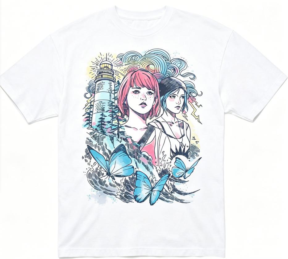 Life Is Strange Anime Lover T Shirt Year Round Clothing Personality Clothes Plus Size Unisex New Model Couples High Quality Soft