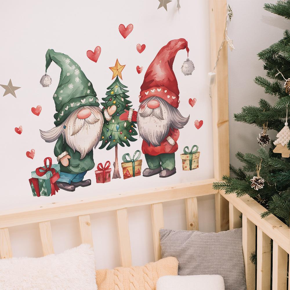 Christmas Dwarf Christmas Tree Love Bedroom Living Room Study Background Landscaping Wall Sticker