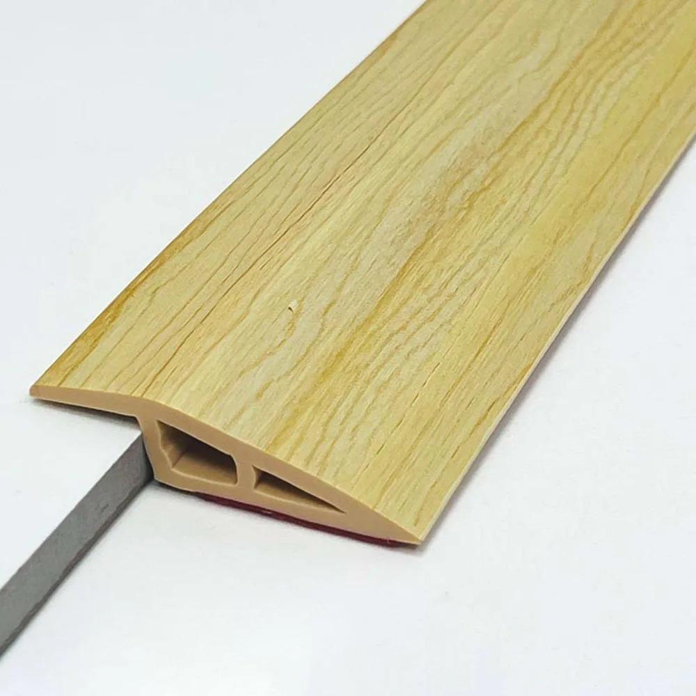 1PC 1mx7cm Carpet to Tile Floor Transition Strip Self Adhesive Wear-resistant Edging Trim Cuttable PVC Doorway Divider Strip Hou