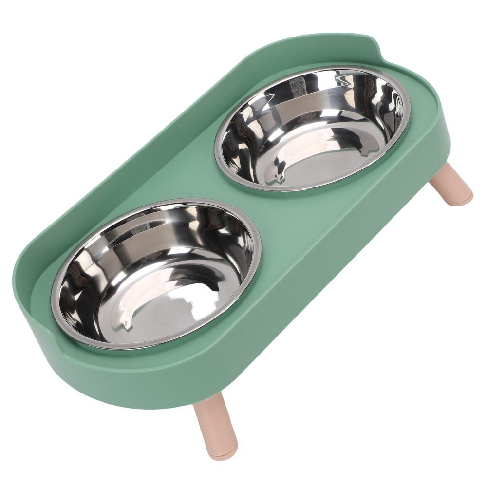 Multi Color Frame Cat Feeding Bowl Adjustable Height Dog Food Water Bowl  Cat Daily Eating