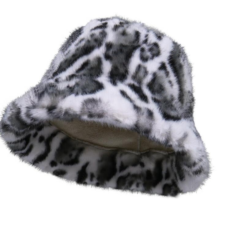 Женская плюшевая панама на осень-зиму