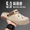 Hole shoes 2025 summer new outdoor two wear bag head slippers trend refreshing sandals travel wading beach shoes