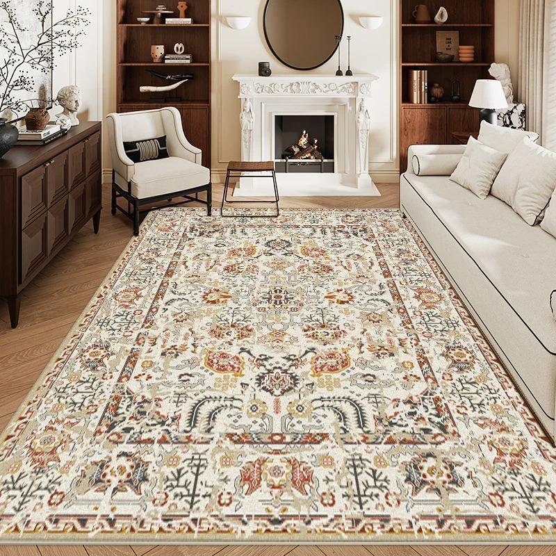 Persischer Vintage-Musterteppich für Wohnzimmer Schlafzimmer Weiche Lounge Sofa Matte Große Fläche Dekoration Heimteppiche Retro Kunst Design
