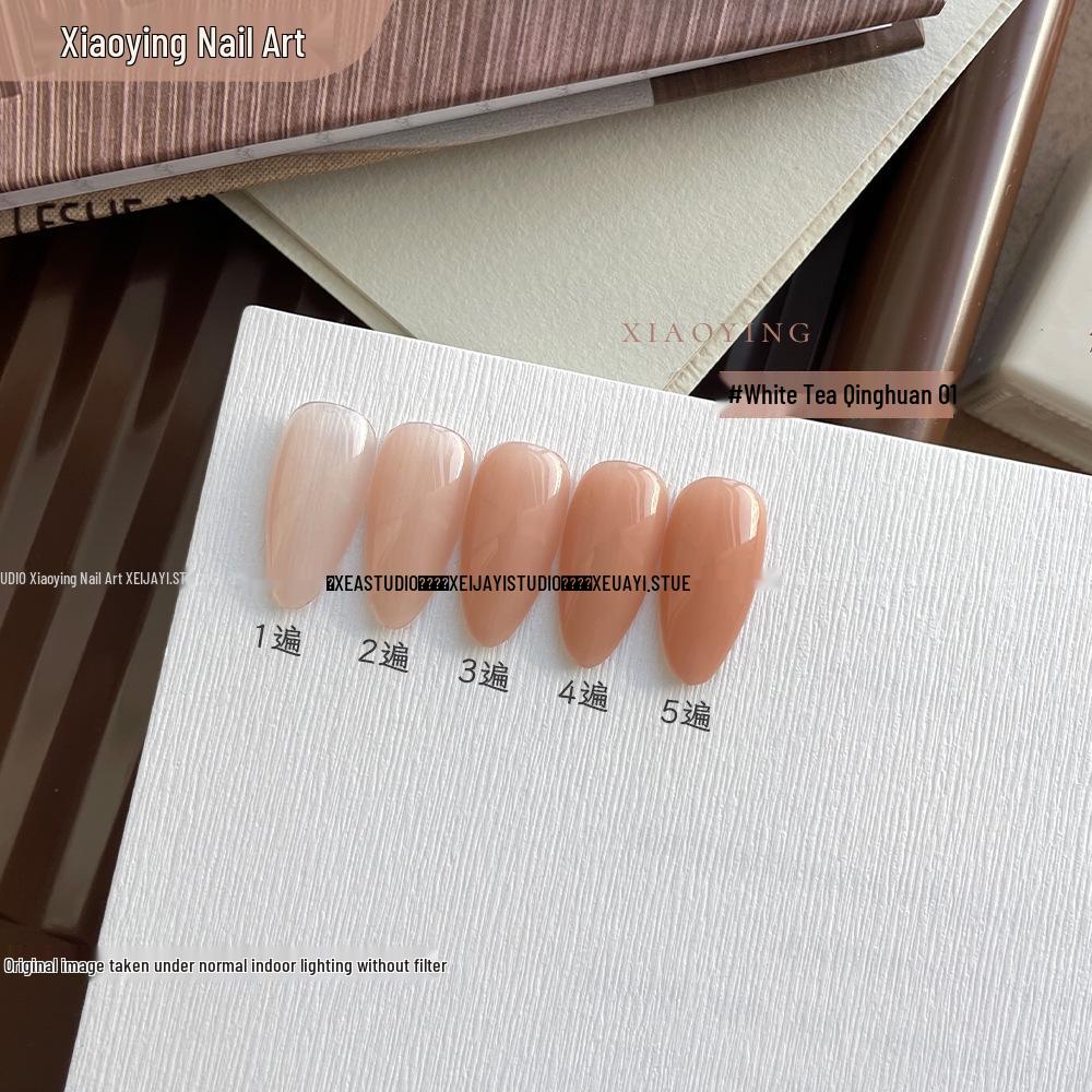 Huasidie 9-цветный полупрозрачный гель-лак для ногтей в нюдовых оттенках - Серия  Свежая девушка