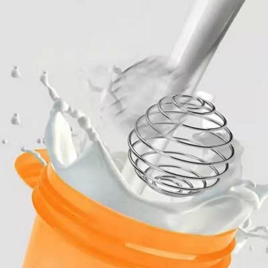 400-500 ml bærbar shaker vannflaskekopp med vispball av rustfritt stål