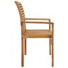 Garden Bench with Green Cushion 112 cm Solid Teak Wood