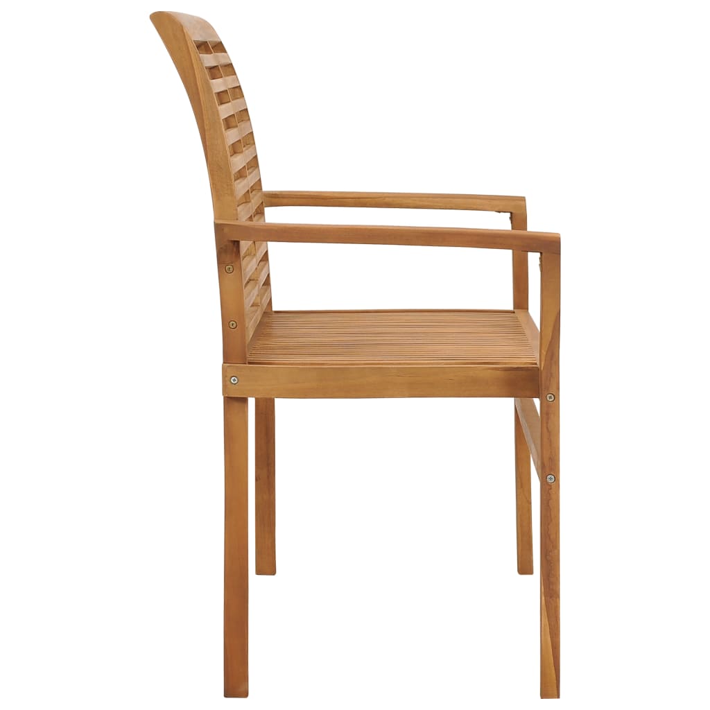 Garden Bench with Green Cushion 112 cm Solid Teak Wood