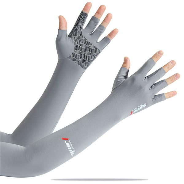 Sunscreen Ice Sleeves Summer Arm Sunscreen Ice Sleeves Set Outdoor Sports Men's Ice Silk Sleeve Driver Arm Sleeve
