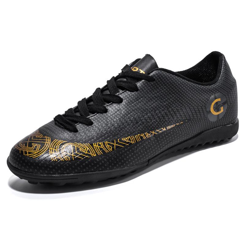 Large size high-top football shoes, men's and children's fly-woven socks, broken nails, artificial turf AG nails competition training shoes