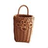 Wall Storage Basket Decorative Woven Hanging SpaceSaving for Kitchen, Entryway, Hallway