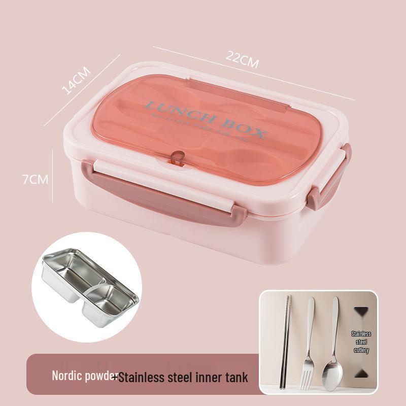 304 Stainless Steel Insulated Bento Box with Divider, Portable and Leak-Proof, Customizable Logo.