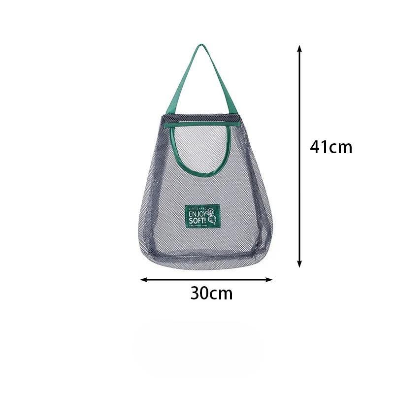 Reusable Storage Bags Kitchen Hanging Mesh Bag Home Fruit And Vegetable Storage Net Bag For Ginger Garlic Potatoes Onions