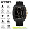 Sanda Men's Sports Watch - Luminous, 50M Waterproof, Electronic, Countdown Timer, Alarm, Calendar, Multifunction.