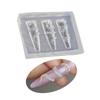 Flexible Silicone Nail Art Mold Creative Charm Design Reusable Manicure Accessories Easy Clean Home Salon Use