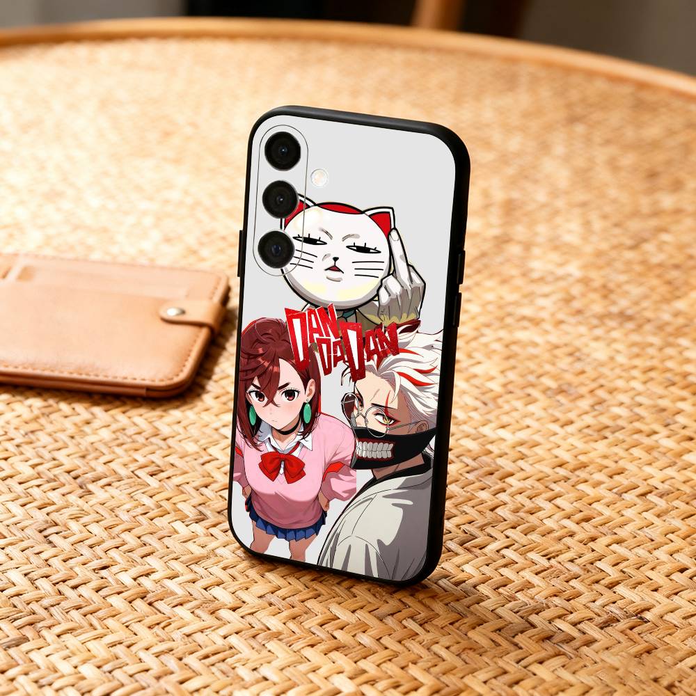 M-Momo Ayase D-Dandadan Phone Case For Samsung A73,A21s,A22,A31,A32,A52,A53,A71,A80,Soft Black Shell