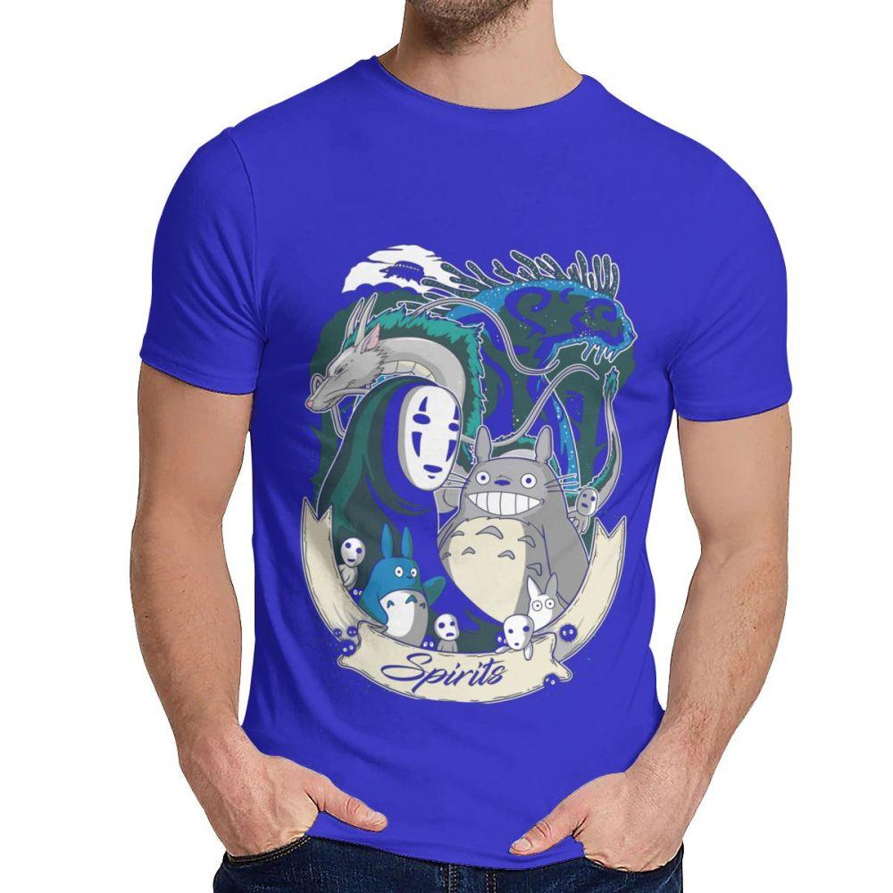 Studio Ghibli Totoro Spirit Away White Dragon Haku T Shirt Fashion Crewneck Custom Men S Harajuku