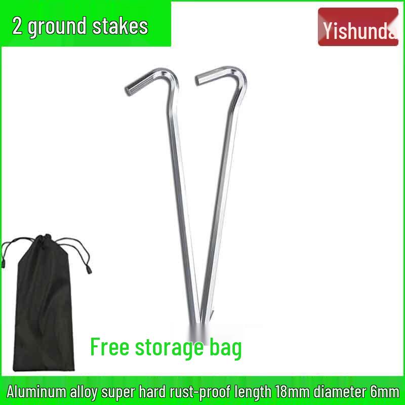 Yishunda Outdoor Camping Tent Stakes & Guy Rope Sets