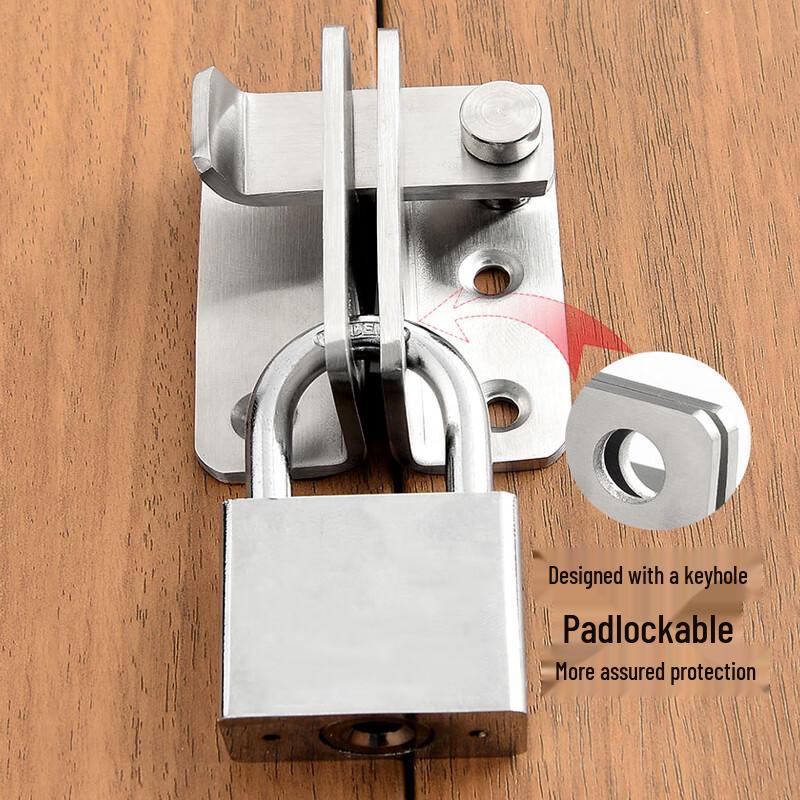 Heavy-Duty Stainless Steel Right-Opening Door Latch