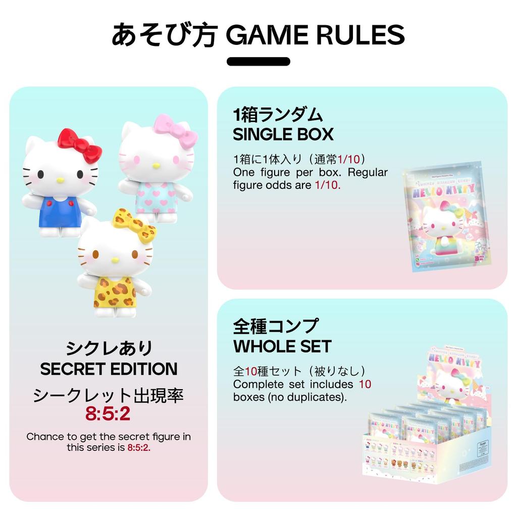 NAJLEPSZA ZABAWKA Hello Kitty Letnia Tęczowa Seria Cukierkowa Gachapon Figurka Niespodzianka Miękki Winyl PCV Zabawka Premium Prezent Urodzinowy SANRIO Postać Sanrio Kolekcjoner