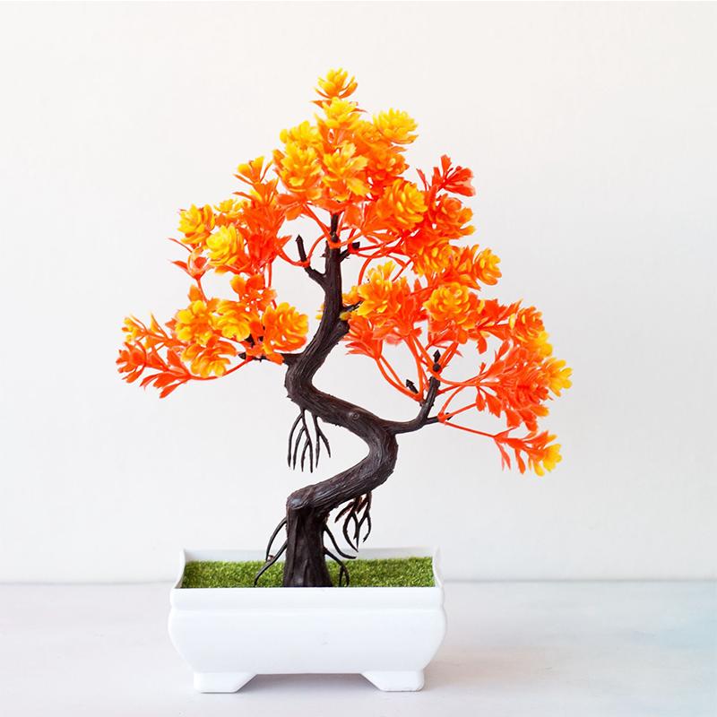 Garden Arrangement Room Decoration Plastic Plants Bonsai Small Tree Pot Fake Plant Potted  Yard Room Garden Decoration Outdoor