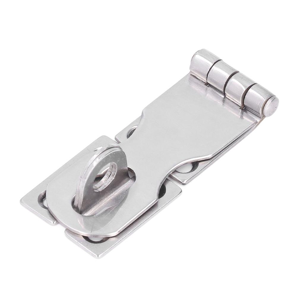 316 Stainless Steel Marine Grade Door Hasp Swivel 75x30mm Safety Hasp with Screws Hasp Latch Lock