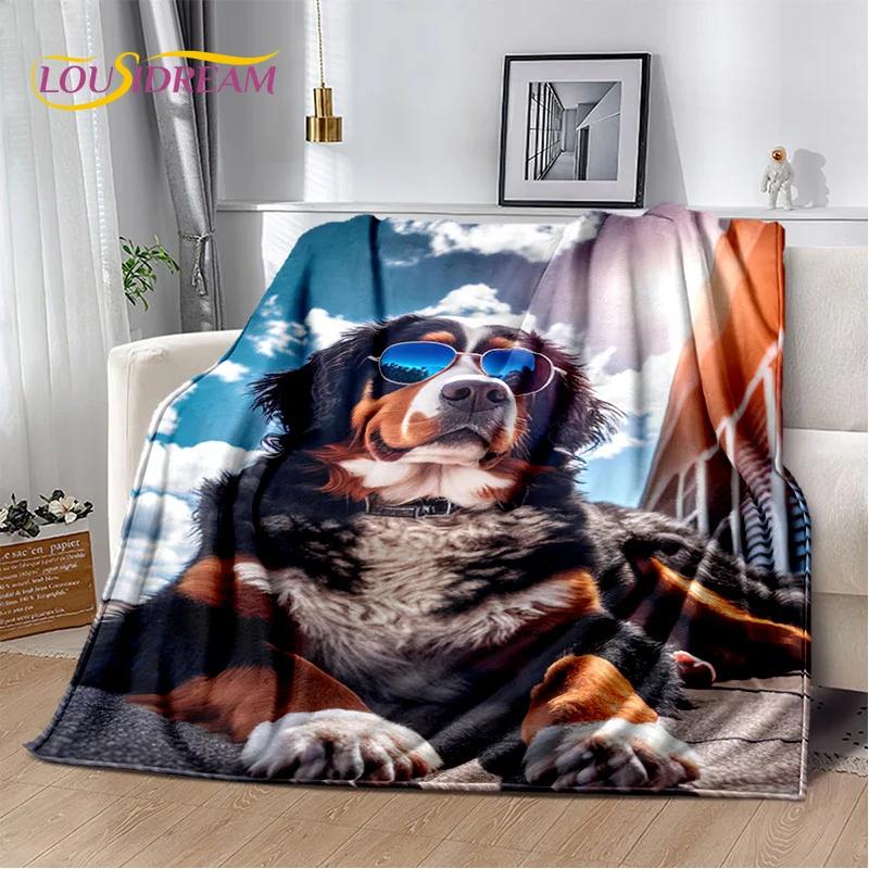 Simpatico cartone animato cane Husky, Samoye, Chihuahua, Koki Pomerania Coperta, morbida coperta per la casa Camera da letto Copridivano Coperta per bambini