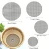 50pcs Round Mesh Drainage Screens for Flower Pots, Prevent Soil Loss, Ideal for Bonsai Gardening, Gasket, Plant Drainage Screens