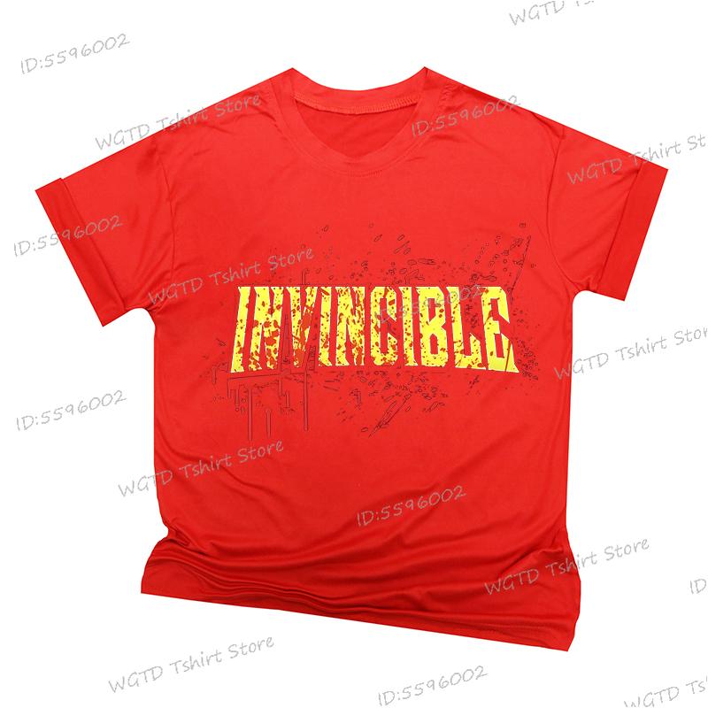 Tištěná trička Invincible s cákanci krve pro muže ženy merch Harajuku streetwear tričko pro dospělé anime pro muže ženy tričko