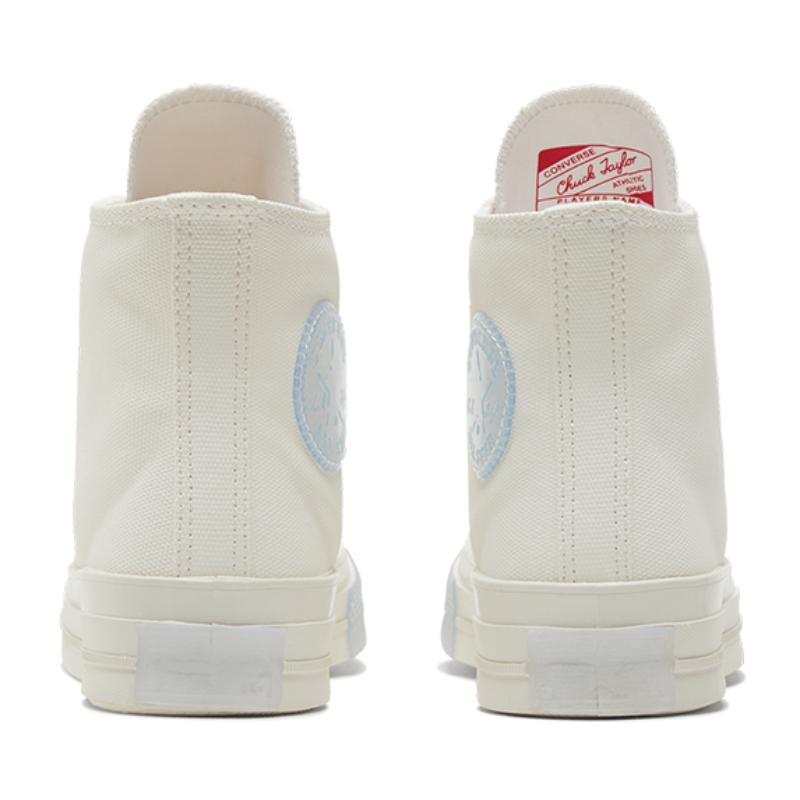 Converse 1970s Chuck Taylor All Star Comfortable, Non-slip, and Durable High-top Canvas Shoes for Women In Off-white