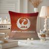 Japan Airlines Cushion Cover Anti-dustmite Pillowcase Invisible Zipper Silky Short Plush Sofa Cushion Cover