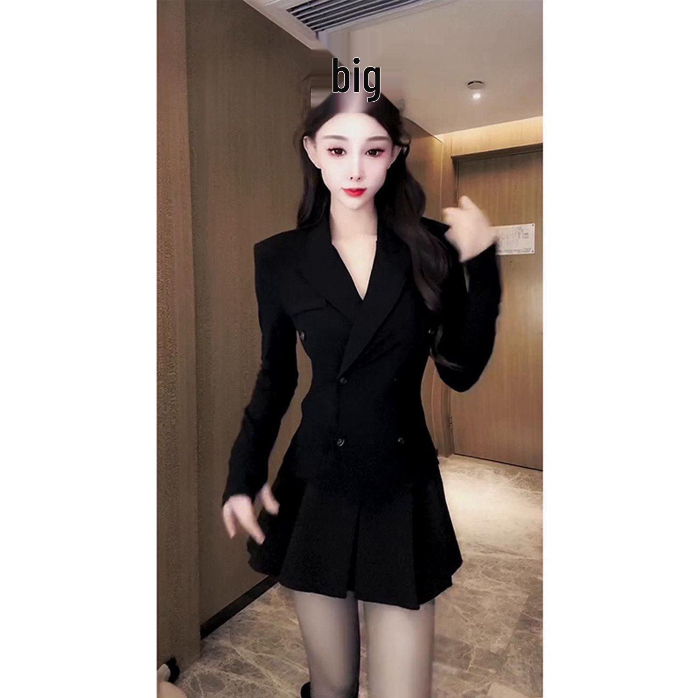 

Spring 2026 Women s Fashion Chic Blazer & Pleated Skirt Set 3XL (140-160 jin)