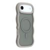 For iPhone 17 Air Case Compatible with MagSafe TPU+PC Phone Back Cover Skin Touch Wave Shape