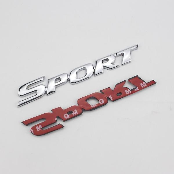 3D Metal Car Letters Logo SPORT Emblem Trunk Badge Decal For Yaris Corolla Camry Highlander CHR Sport Sticker Accessories