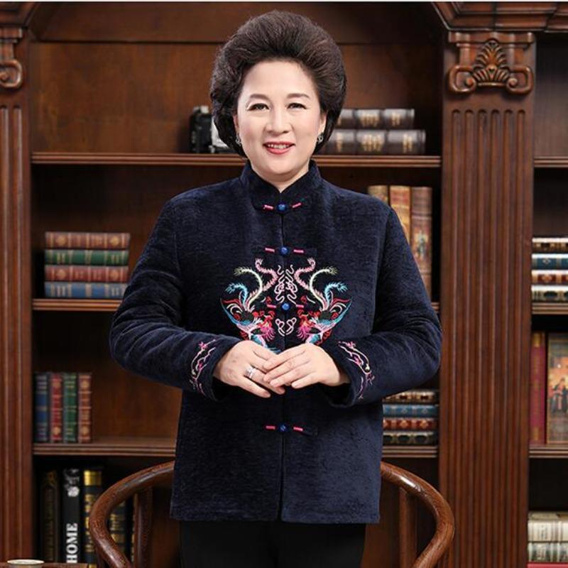 

Couples wear autumn and winter cotton clothes plush jackets, male and female grandfathers, birthday dresses, dads Female 210 (recommended 175-92.5 kg)