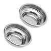 2pcs Stainless Steel Coffee Filter Basket 51/58mm Bottomless Design for Single Cup Brewing Reusable and Durable